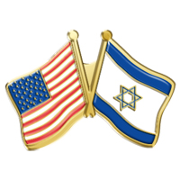 In Stock American/Israeli Flag Combination